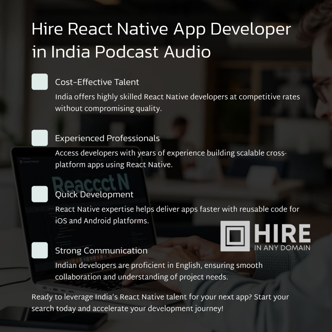 Hire React Native App Developer in India