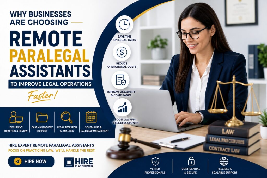 Remote Paralegal Assistants to Improve Legal Operations Faster