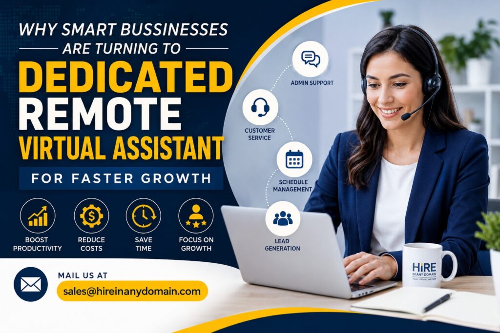 Dedicated Remote Virtual Assistant for Faster Growth